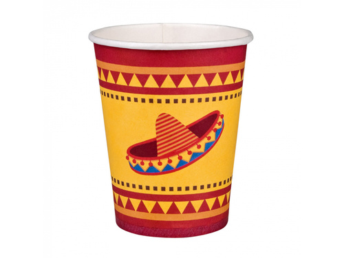 Papírpoharak Mexikó - 210 ml - 10 db.