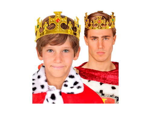 Királyi korona, állítható - gyermekeknek és felnőtteknek