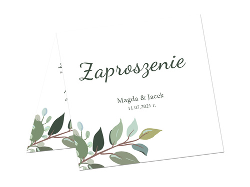 Személyre szabott esküvői meghívó borítékkal - 6 db.