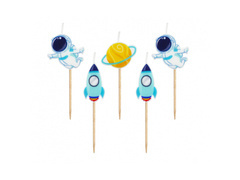 Kozmosz piknik gyertyák - 5 db.