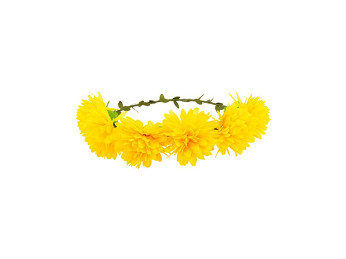 Sárga virágos fejpánt