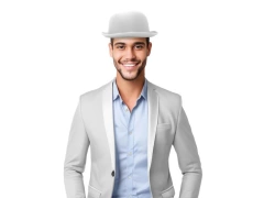 Fehér csokornyakkendő - 1 db.