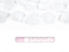 Lövőcső, fehér műrózsa szirmok, 40cm, 1 db.