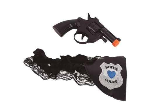 Harisnyatartó pisztolytáskával és rendőrségi pisztollyal - 1 db.