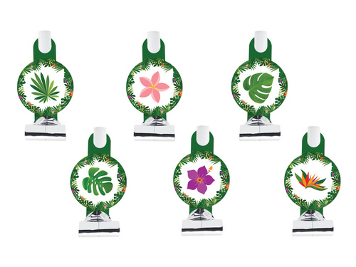 Hawaii Party trombitás sípok - 6 db