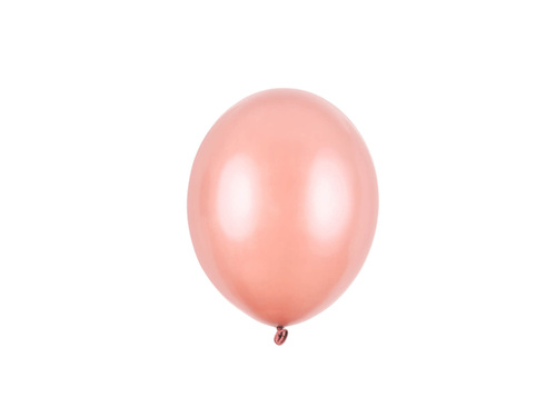 Kis latex léggömbök - 5 hüvelyk - rózsaszín arany - 100 db.