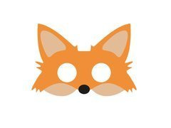 Nemez rókamaszk - 1 db.