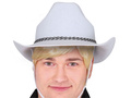 Fehér cowboy kalap - 1 db.