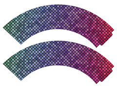 Disco cupcake tokok - 6 db.