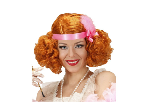 Flapper vörös paróka az 1920-as évekből.