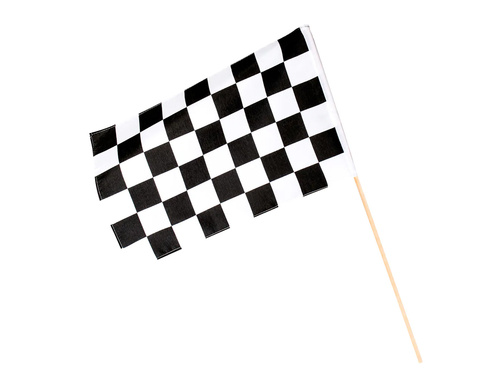 Kockás versenyzászló - 30 x 45 cm - 1 db.