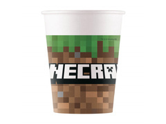 Minecraft papírpoharak - 200 ml - 8 db.
