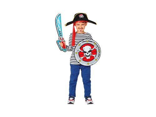 Kalózbalta és pajzs készlet - kard 52 cm, pajzs 52 cm