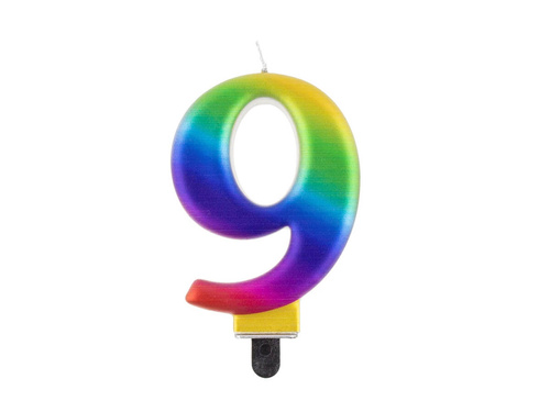 Galaxis számgyertya - 9 - kilenc