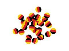 Német zászló konfetti - 36 db.