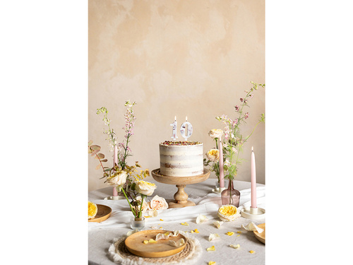 Nullás gyertya virágszirmokkal - 0 - 1 db.