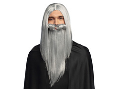 Varázsló parókája és szakálla egy férfinak