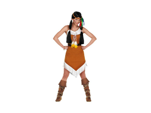 Indián lány jelmez tollas fejpánttal