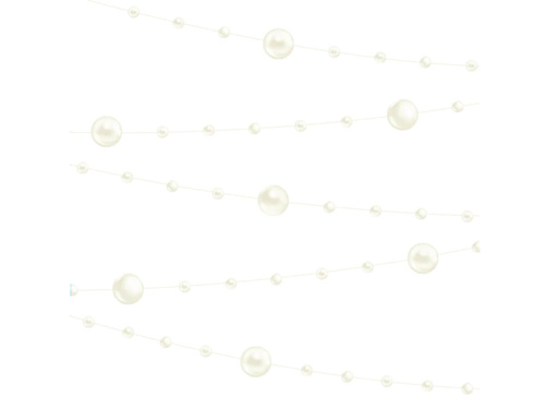 Ecru gyöngyfüzér - 650 cm - 1 db.