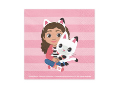 Gabi macskaháza születésnapi szalvéták - 33 cm - 20 db.