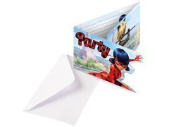 Születésnapi meghívók borítékkal Miraculum - 8 db.