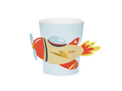 Repülőgépes cupcake topper - 6 db.