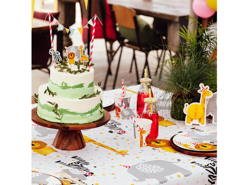 Szafari szalmacsövek - 20 cm - 6 db.