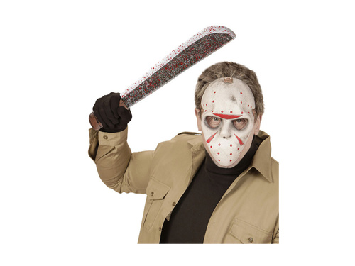 Vérfoltos műanyag machete - 56 cm