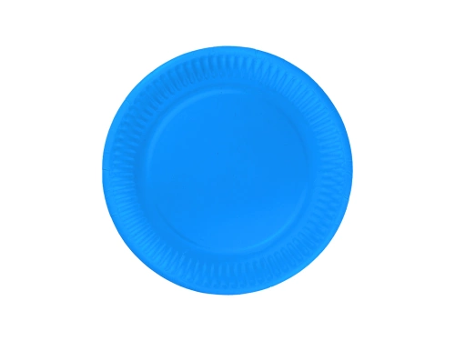 Kék papírpohár + tányér készlet - 24 db.