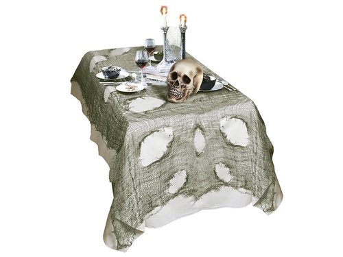 Zöld asztalterítő Halloweenre - 60 x 300 cm - 1 db.