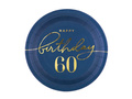 Pohár + papírtányér készlet 60. születésnapra - 12 db.
