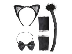 Fekete cica szett - 1 kpl.