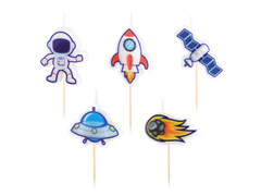 Kozmosz piknik gyertyák - 5 db.