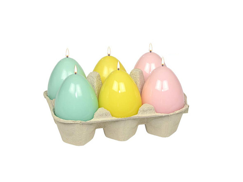 Húsvéti tojás gyertya szett - 7 cm - 1 op.