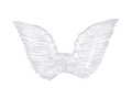 Fehér angyalszárnyak - 70 x 50 cm - 1 db.