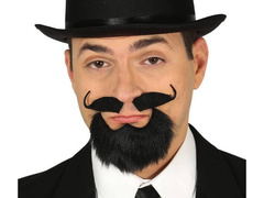 Fekete szakáll bajusszal - 1 db.