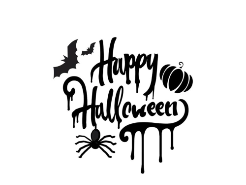 Boldog Halloween tortasablonok - 1 db.