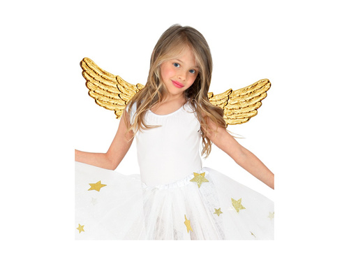 Arany műanyag angyalszárnyak 88×30 cm