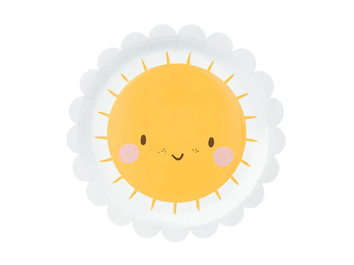Papírtányérok Sunshine - 18 cm - 6 db.