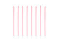 Születésnapi gyertyák hosszú rózsaszín - 15 cm - 8 db.