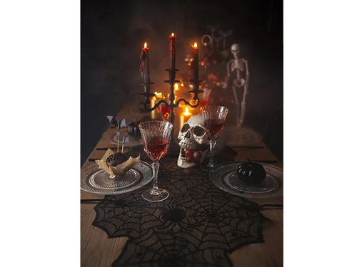 Halloween pókhálós futó - 185 x 45 cm - 1 db.