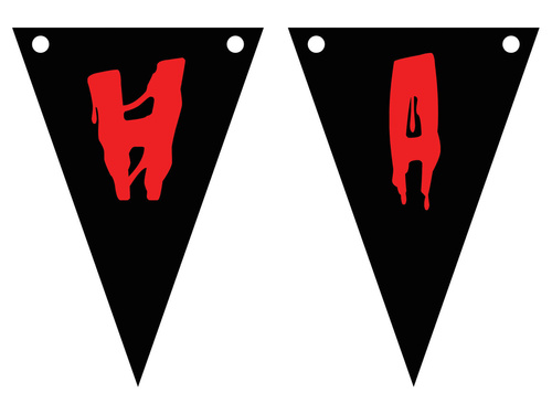 Happy Halloween zászló banner - 500 cm - 1 db.