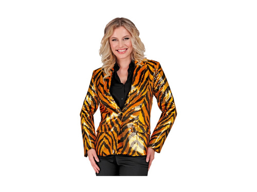 Party Fashion party kabát - narancssárga tigris motívummal