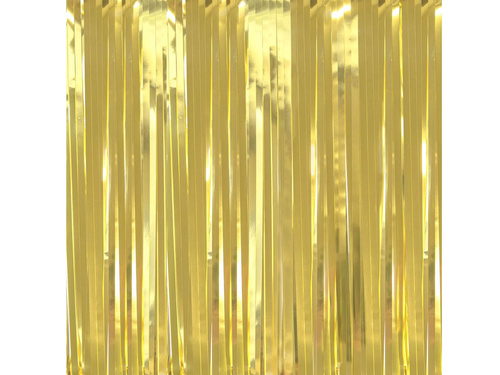 Világos arany fém ajtófüggöny - 250 cm x 100 cm