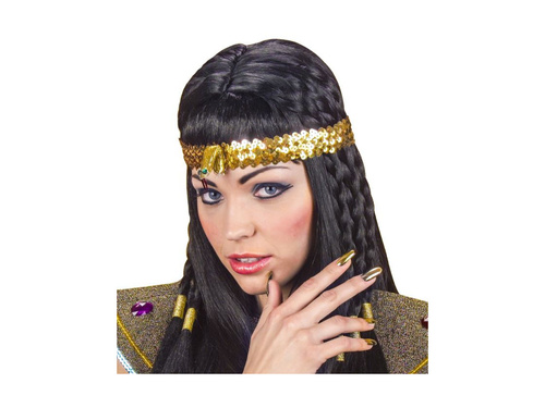 Egyiptomi fejpánt csillogó kígyóval