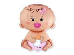 Baba lány fólialufi - 67 x 46 cm - 1 db.