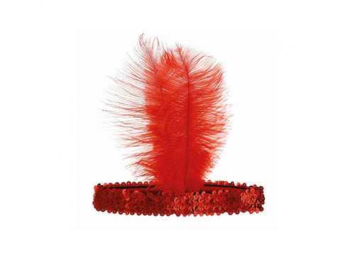 Retro piros tollas fejpánt - 1 db.