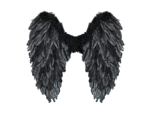 Fekete angyalszárnyak - 50 x 50 cm - 1 db.