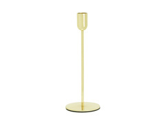 Arany fém gyertyatartó - 22 cm - 1 db.