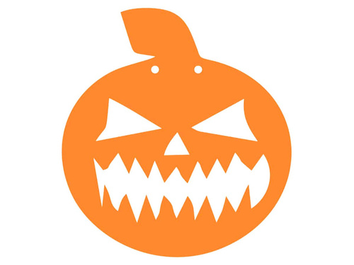 Papír Halloween tök 13 cm - 1 db.